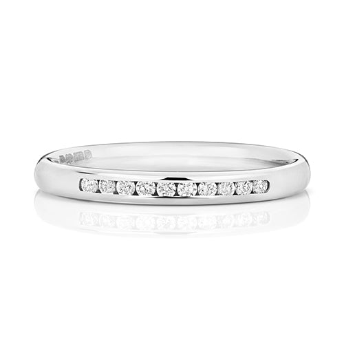 G SI1 Diamond Platinum Wedding Band