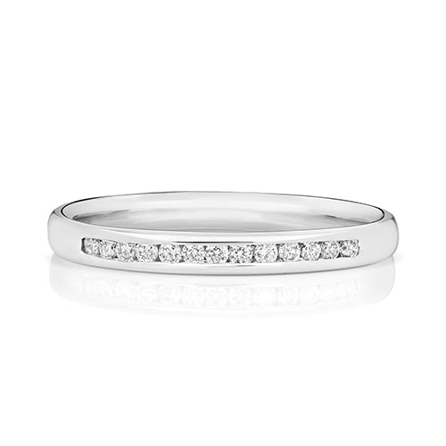 G SI1 Diamond Platinum Wedding Band
