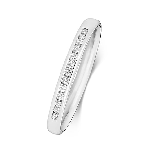 G SI1 Diamond Platinum Wedding Band