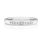 G SI1 Diamond Platinum Wedding Band