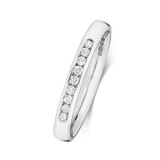 G SI1 Diamond Platinum Wedding Band