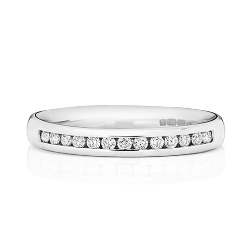 G SI1 Diamond Platinum Wedding Band