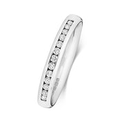 G SI1 Diamond Platinum Wedding Band