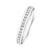 G SI1 Diamond Platinum Wedding Band