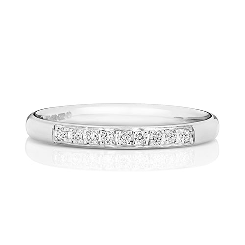 G SI1 Diamond Platinum Wedding Band