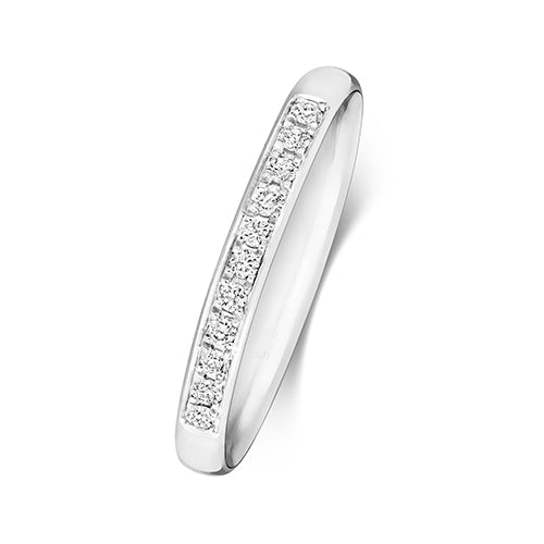 G SI1 Diamond Platinum Wedding Band