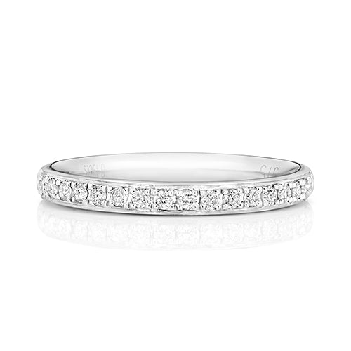 G SI1 Diamond Platinum Wedding Band