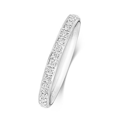 G SI1 Diamond Platinum Wedding Band