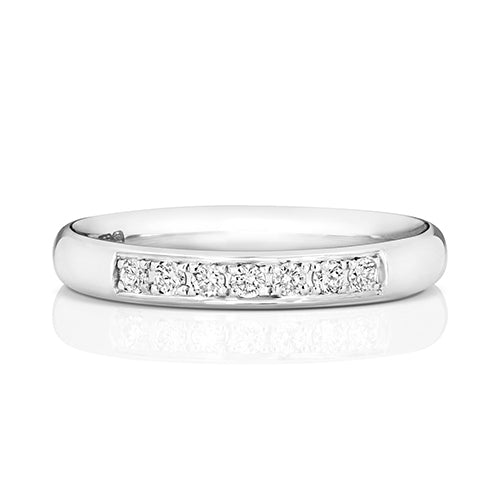 G SI1 Diamond Platinum Wedding Band