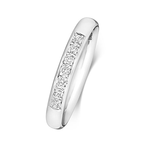 G SI1 Diamond Platinum Wedding Band