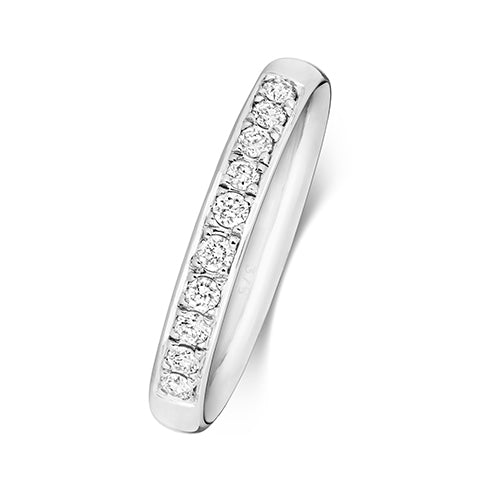 G SI1 Diamond Platinum Wedding Band