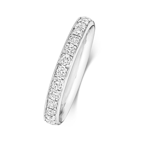 G SI1 Diamond Platinum Wedding Band