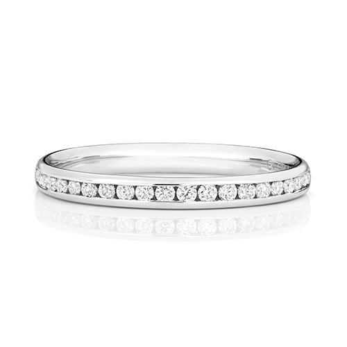 G SI1 Diamond Platinum Wedding Band