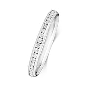 G SI1 Diamond Platinum Wedding Band