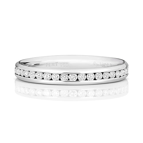 G SI1 Diamond Platinum Wedding Band