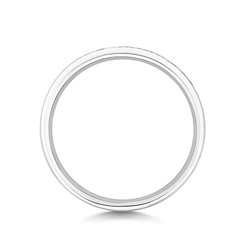 G SI1 Diamond Platinum Wedding Band
