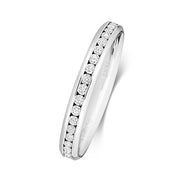 G SI1 Diamond Platinum Wedding Band