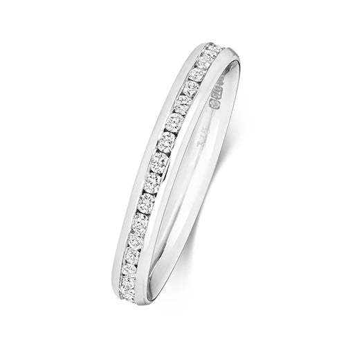 G SI1 Diamond Platinum Wedding Band