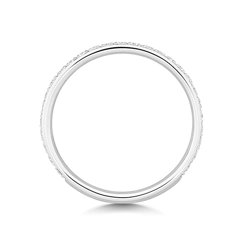 G SI1 Diamond Platinum Wedding Band