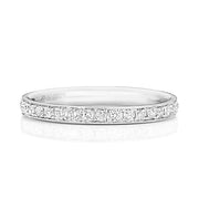 G SI1 Diamond Platinum Wedding Band