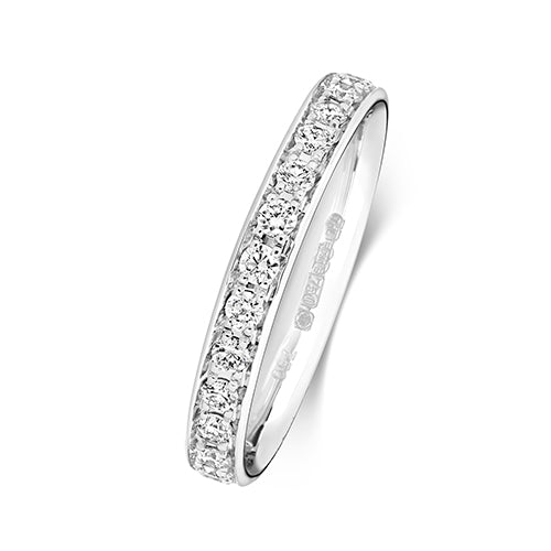 G SI1 Diamond Platinum Wedding Band