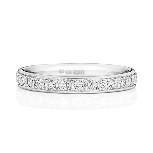 G SI1 Diamond Platinum Wedding Band