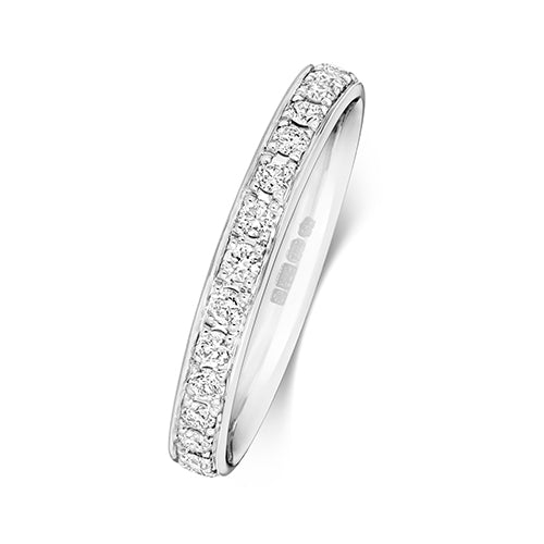G SI1 Diamond Platinum Wedding Band