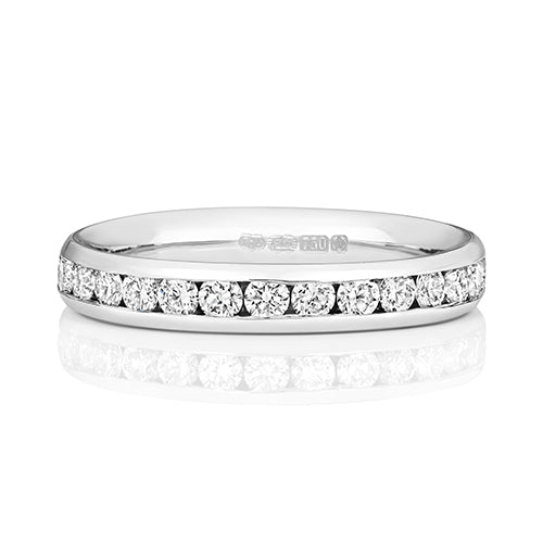 G SI1 Diamond Platinum Wedding Band