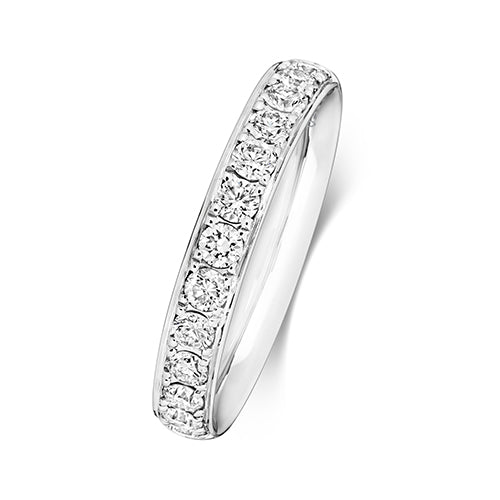 G SI1 Diamond Platinum Wedding Band