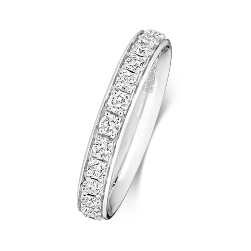 G SI1 Diamond Platinum Wedding Band