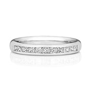 Platinum Eternity Diamond Ring Pc Channel Set with G VS Diamond