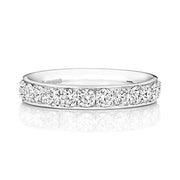 G SI1 Diamond Platinum Wedding Band
