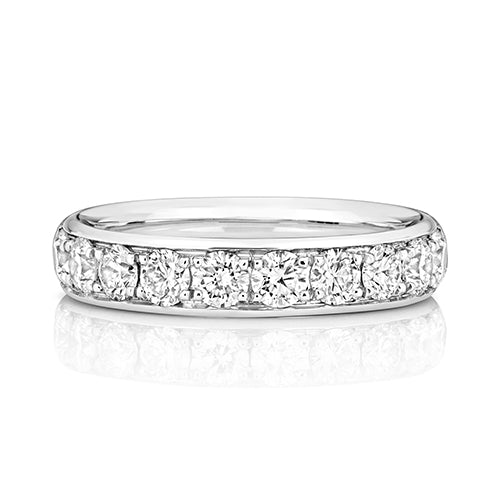 G SI1 Diamond Platinum Wedding Band