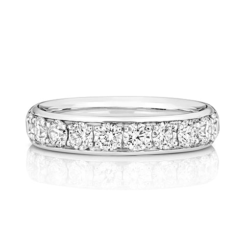 G SI1 Diamond Platinum Wedding Band