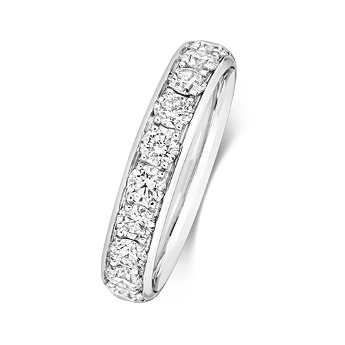 G SI1 Diamond Platinum Wedding Band