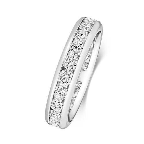 G VS Diamond Platinum Wedding Band