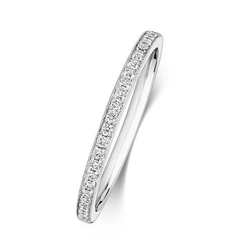 G VS Diamond Platinum Wedding Band