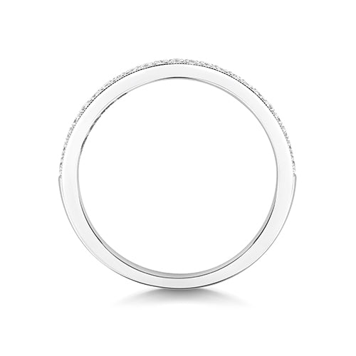 G VS Diamond Platinum Wedding Band