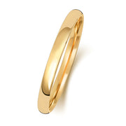 18K Yellow Gold Wedding Ring Slight Court 2mm | Charmé