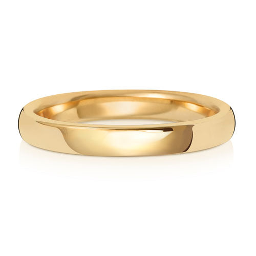 18K Yellow Gold Wedding Ring Soft Court 2.5mm | Charmé