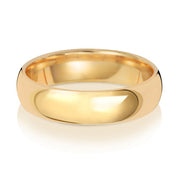 18K Yellow Gold Wedding Ring Trad Court 5mm