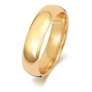 18K Yellow Gold Wedding Ring Trad Court 5mm