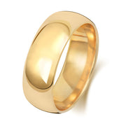 18K Yellow Gold Wedding Ring Trad Court 7mm