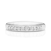 18K Gold Diamond Eternity Wedding Band | Charmé