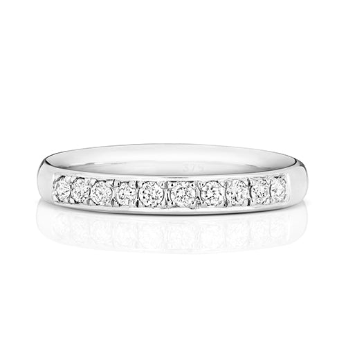 18K Gold Diamond Eternity Wedding Band | Charmé