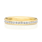 18K Gold Diamond Eternity Wedding Band