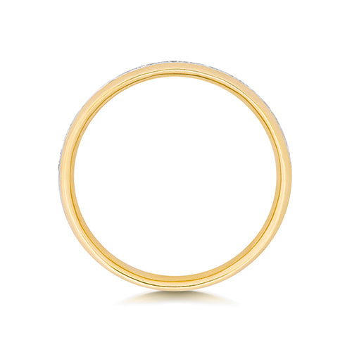 18K Gold Diamond Eternity Wedding Band | Charmé