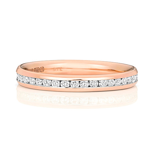 18K Gold Diamond Eternity Wedding Band | Charmé