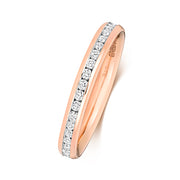 18K Gold Diamond Eternity Wedding Band | Charmé