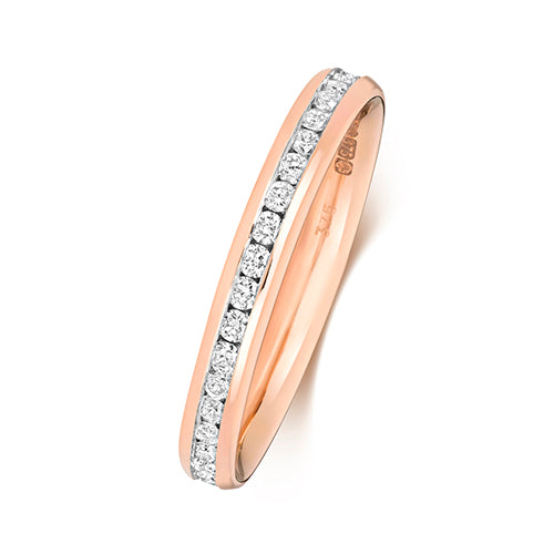 18K Gold Diamond Eternity Wedding Band | Charmé